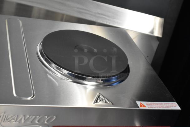 Brand new Avantco 177EB202SBSM double burner stainless steel hot plate by Hi Tek, scratch and dent condition, 240V, 1-phase.