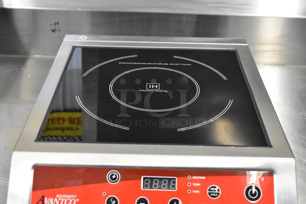 Brand new Avantco 177IC3500P countertop induction range with probe, 208-240V, 1 phase, scratch and dent condition.