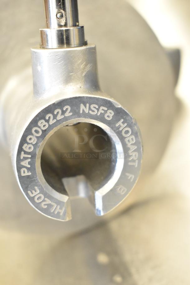 BRAND NEW Hobart EDOUGH-HL20 aluminum dough hook for 20 Qt. bowls, with label marked "PAT6908222 NSF8 HOBART HL20E."