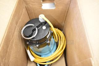 BRAND NEW Little Giant 511710 submersible effluent pump, .5 HP, 115v, 80 GPM, 15 ft. cord, 1-1/2 in. discharge, in box.