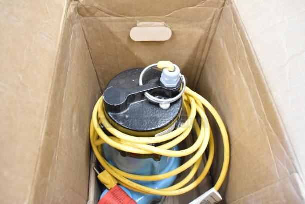 Brand new Little Giant 511710 HT-10E-CIA-FS submersible effluent pump in box, .5 HP, 115v, 15 ft cord, 80 GPM, auto float.