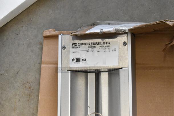 Brand new Hatco GRAH-60 60" Glo-Ray high wattage infrared food warmer. Scratch and dent, 208V, 1 phase, toggle controls.