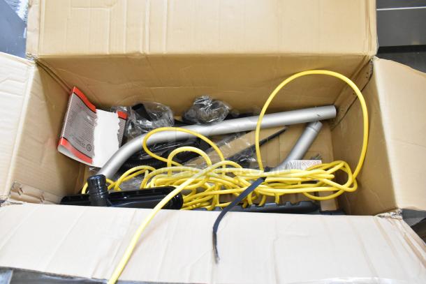 BRAND NEW SCRATCH AND DENT Lavex 457LAVBP10QT 10 Qt. Backpack Vacuum, HEPA Filtration, 8-Piece Tool Kit, open box.