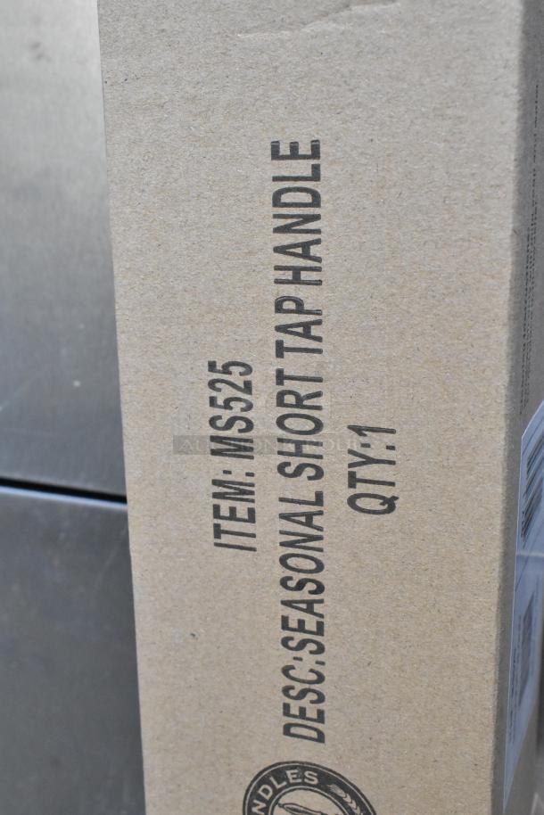 Brand new tap handle box with model MS525 and label "Seasonal Short Tap Handle." Quantity: 1.