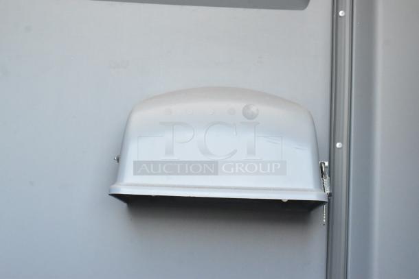BRAND NEW PolyJohn FS3-1005 Fleet Pewter Premium Portable Restroom. Visible scratches, otherwise unused.
