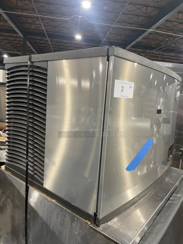 Manitowoc Indigo Series stainless steel ice maker, model IY0454A-161. Air-cooled, Energy Star certified, on legs, 115V, 1 phase.