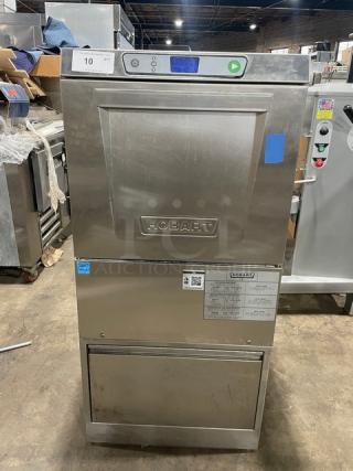 Hobart LXEH stainless steel undercounter dishwasher, high temperature, Energy Star certified, excellent condition.