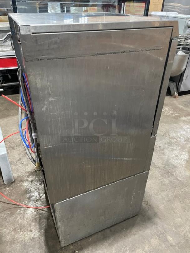 Hobart LXEH commercial stainless steel undercounter dishwasher, Energy Star certified, new body style, 120/208-240V, 1 phase.