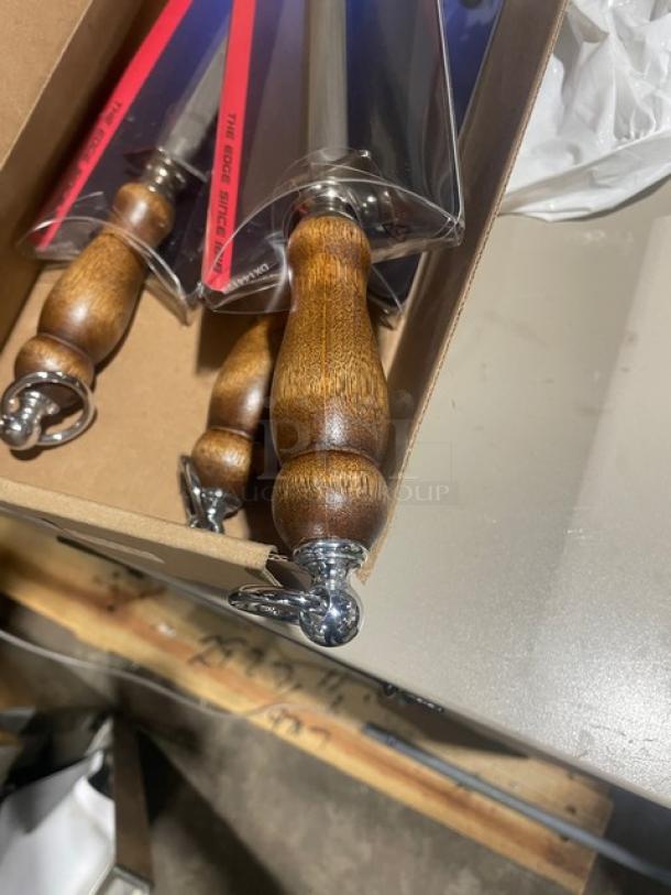 Dexter Russell A12R-PCP 12" edge restoring steel with hardwood grip handle, new condition, packaged for sale.