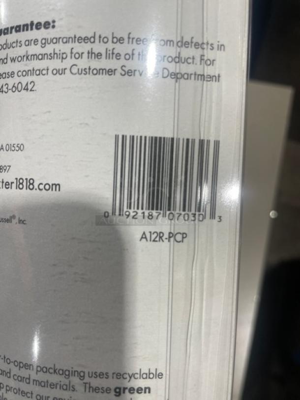 Dexter Russell 12" Traditional Edge Restoring Steel, Model A12R-PCP, features hardwood grip handle, new condition.