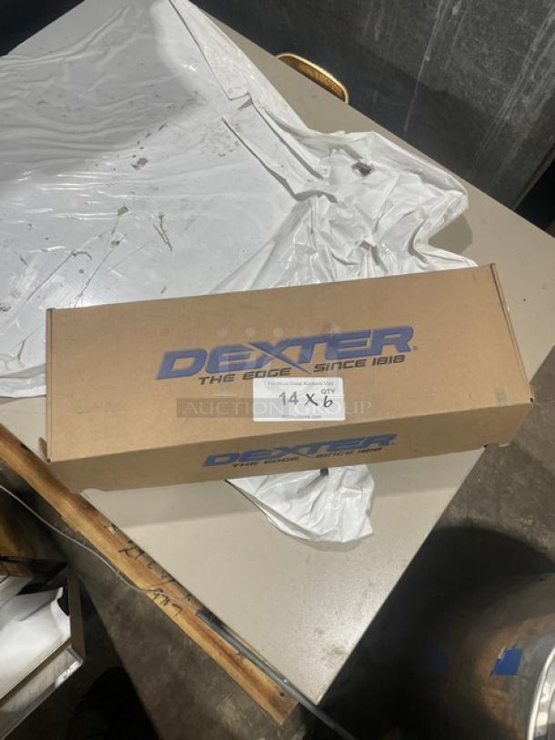 Dexter Russell Sani-Safe 10" Pot Fork, Model S203PCP, in original packaging. Features stainless steel and white grip handle.