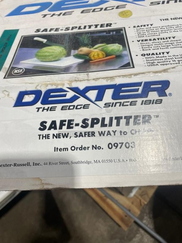 Dexter Russell Safe-Splitter Cutting Board System, Model 09703. New in box with chopping/slicing knife.