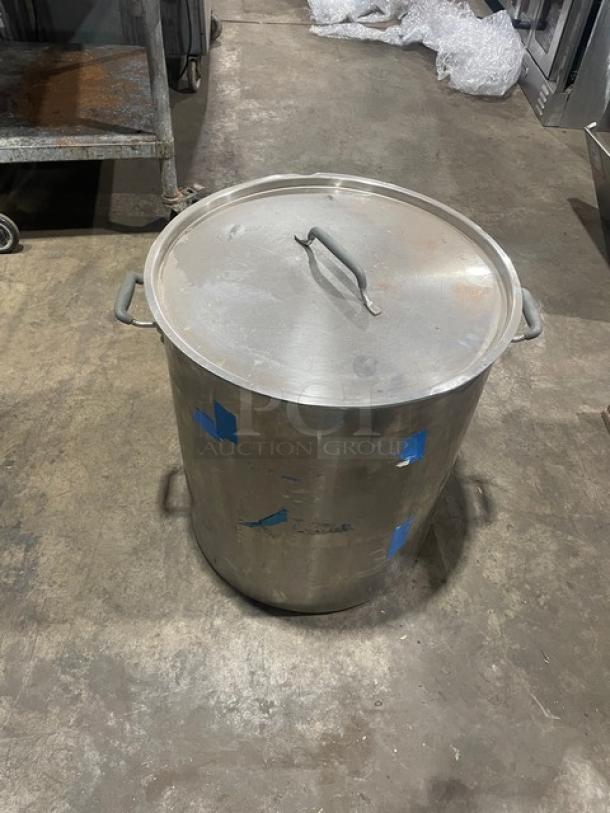 Cold Brew Avenue commercial stainless steel cold brew coffee maker with lid and handles. Used condition.