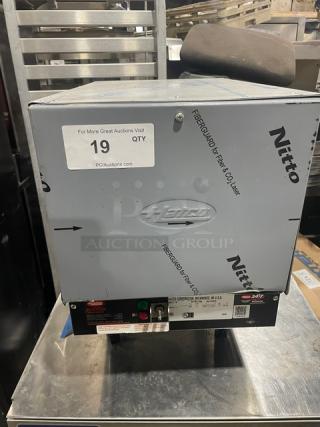 Hatco C15 commercial stainless steel electric booster water heater, 2023 model, on legs, 240V 3-phase, pristine condition.