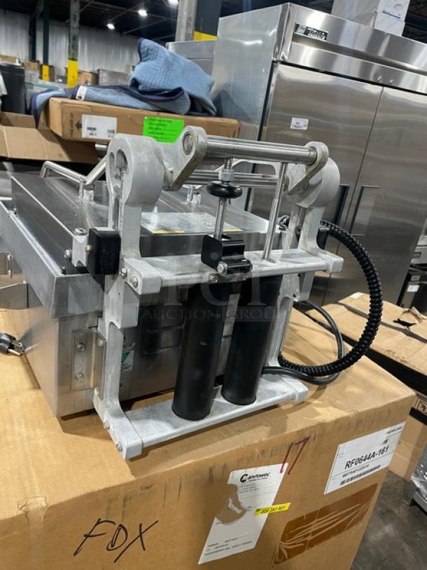 Star Pro-Max Series commercial stainless steel electric panini press grill, countertop model, used, with adjustable top platen.