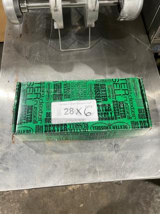 Dexter Russell pie knife, model S244PCP, in original packaging. Stainless steel with natural rosewood handle. New condition.