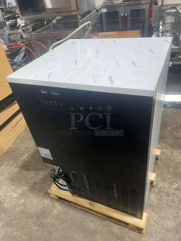 NEW Manitowoc RF0644A ice maker, stainless steel, electric, air-cooled, flake-style, 115V, with legs, box included.