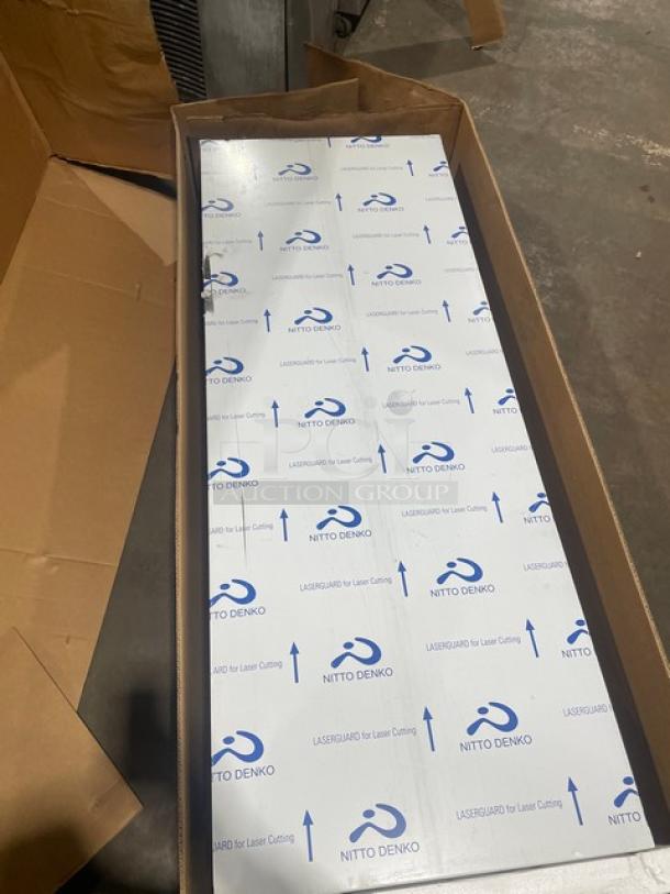 Duke Aerohot Series 4-Well Hot Food Steamtable, Model 304P, new in box with cutting board, stainless steel construction.