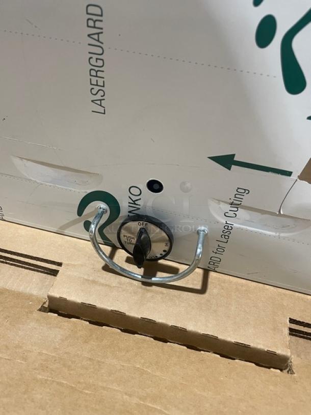 Duke Aerohot 304P Stainless Steel 4-Well Hot Food Steamtable, new, serial number 11101102, includes cutting board.