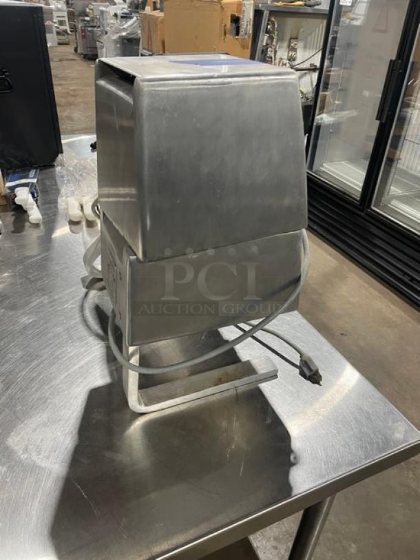 Hobart SteakMaster 403-1 stainless steel meat tenderizer, electric, 115V, 1 phase, countertop model, in used condition.