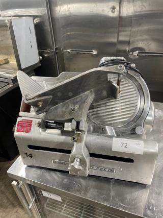 Globe Commercial Electric Powered Countertop Deli Meat Slicer! Model: 660 SN: 674425! On Legs! - Item #1221977