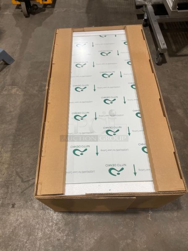 New Duke Aerohot Series stainless steel steam table in packaging, features 3 wells, cutting board, and sturdy legs.