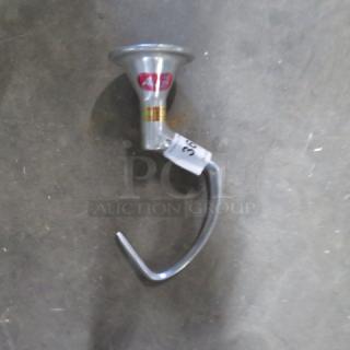 One 20 quart stainless steel hook in good condition with visible label and tag indicating model and batch number.