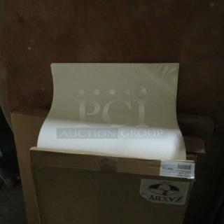 New box of 100 filter sheets, size 17.5x28 inches. Model 4XBID. Excellent condition, partially open for display.