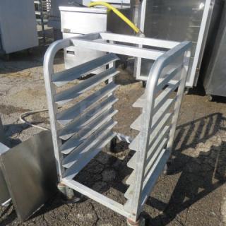One Channel aluminum half-size speed rack with casters, model HT307, 15x18x30 inches, used condition, priced at $208.49.