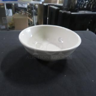 iti 5.5 Inch Bowl, model RO-15, pristine condition, white ceramic, glossy finish, ideal for dining or serving.