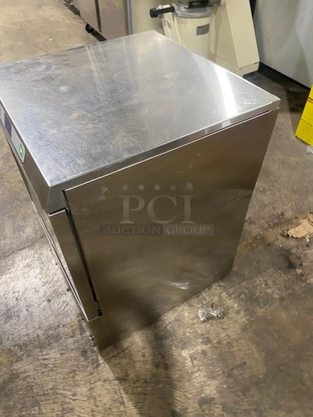 Hobart LXEC commercial stainless steel dishwasher, new body style, Energy Star certified, with cup rack and extender.