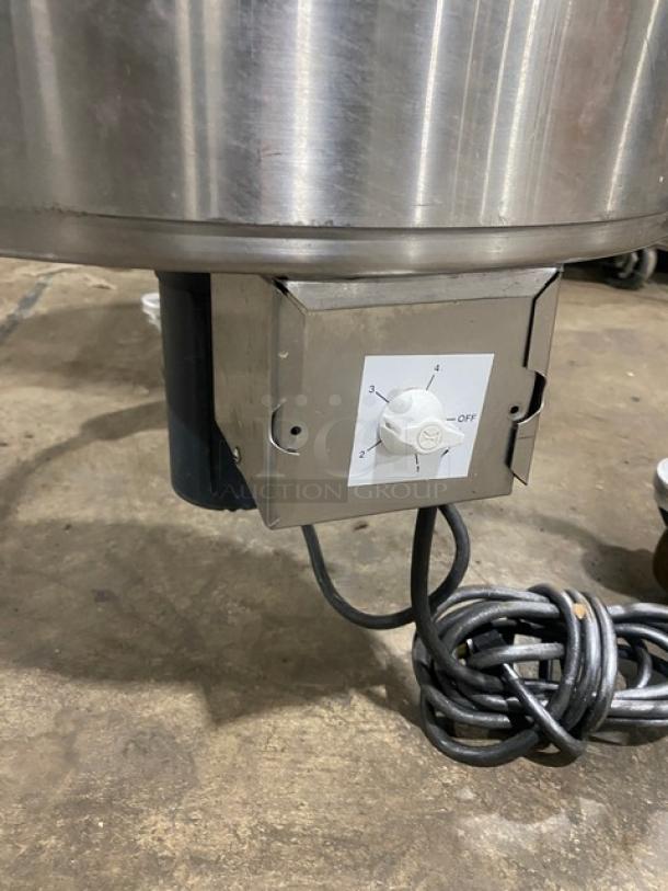 Delfield Salad Ace SALD1 stainless steel 20-gal salad dryer on casters, electric control panel, excellent condition.