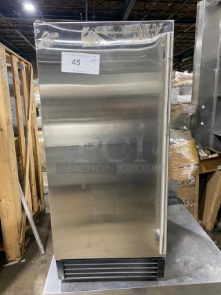 Maxx Ice Commercial Stainless Steel Electric Powered Ice Maker/Bin Combo! Energy Star Certified! With Ice Scooper! Model: MIM50 SN: 00500420057! 115V! - Item #1220365