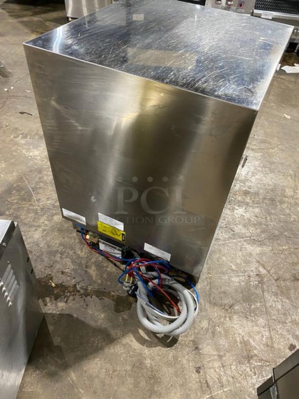 Lamber DSP4-PS stainless steel undercounter dishwasher, 2021 model, electric, high-temp, 208-240V, excellent condition.