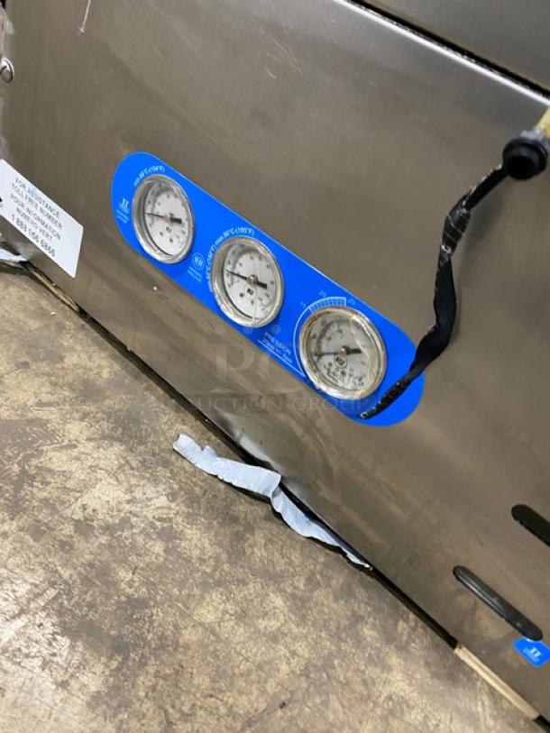 Lamber DSP4-PS commercial undercounter dishwasher, stainless steel, 2021 model, electric, high-temp, 208-240V, 1 phase.