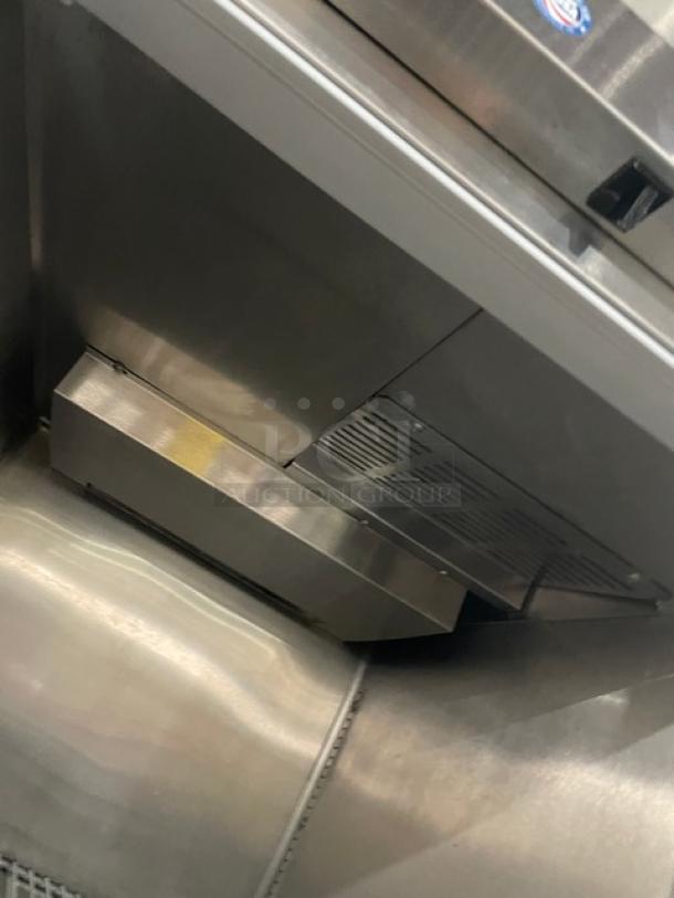 Beverage-Air glass door merchandiser freezer, model HFPS1-1G, stainless steel, with poly coated racks, on legs.