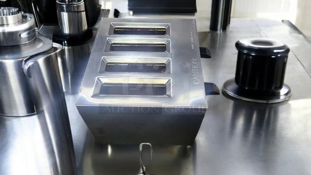 Toastmaster TP409 commercial 4-slot toaster, stainless steel, outstanding condition, 120V, fully tested and working.