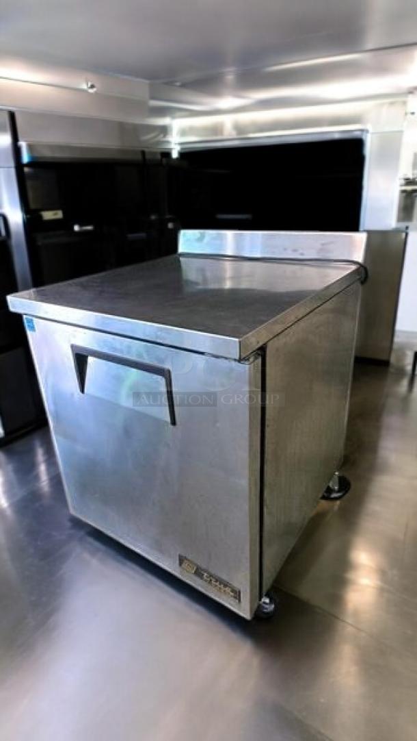 True TWT-27F one-door undercounter freezer, stainless steel. Outstanding condition, branded label visible, fully tested.