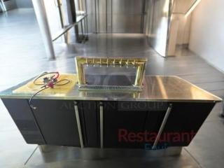 Micro Matic MBB-94-E back bar cabinet with 8-head brass draft tower, excellent condition, fully tested, 115V.