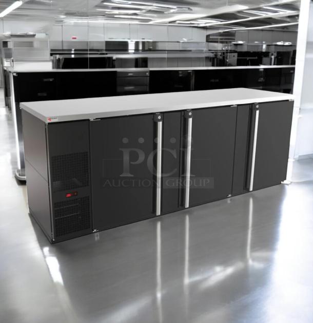 Micro Matic MBB-94-E refrigerated back bar cabinet, excellent condition, with 8-head brass draft tower, fully tested, 115V.