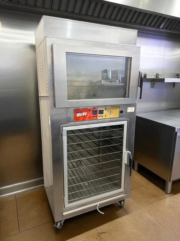 Nu-Vu SUB-123P double deck electric oven proofer combo, stainless steel, 120/240V, 3PH, fully tested, excellent condition.