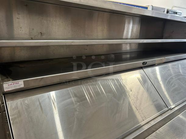 Randell 51368WPR Refrigerator Prep Table, 4-drawer, stainless steel, tested, working condition, Lot #193 visible.