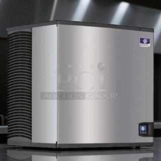 Manitowoc IYT0900A ice machine, air-cooled, half dice ice, silver finish, 865 lb. capacity, excellent condition, tested.