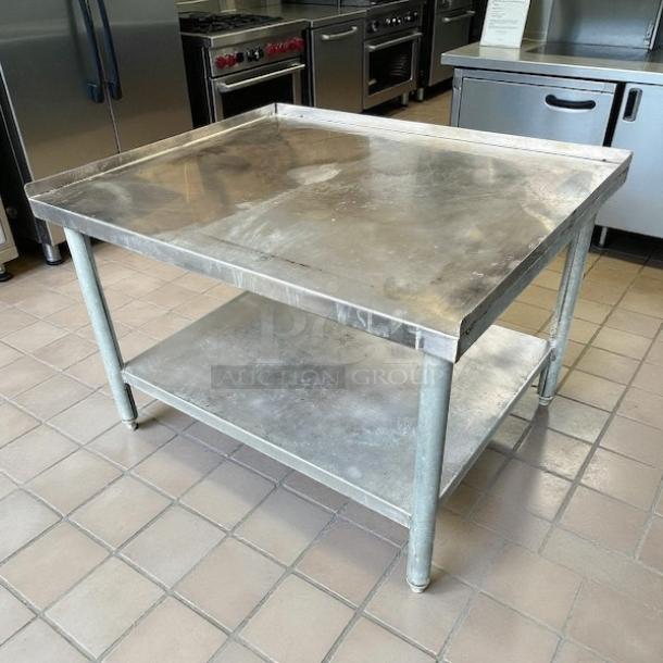 Atosa ATSE-3036 MixRite 36"x30" stainless steel equipment stand in great condition, with two shelves, ideal for kitchen use.