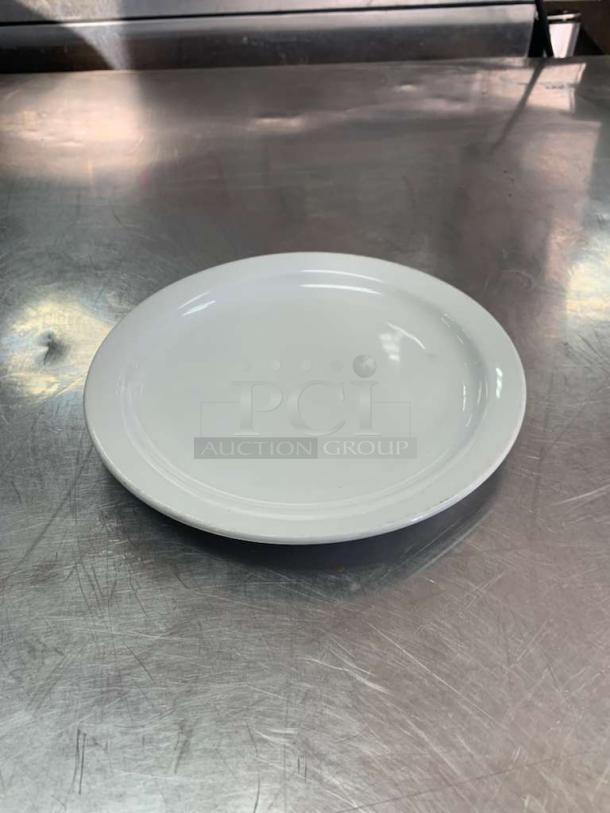 Vertex China 12" white porcelain dinner plate, excellent condition, round, clean, with no visible markings.