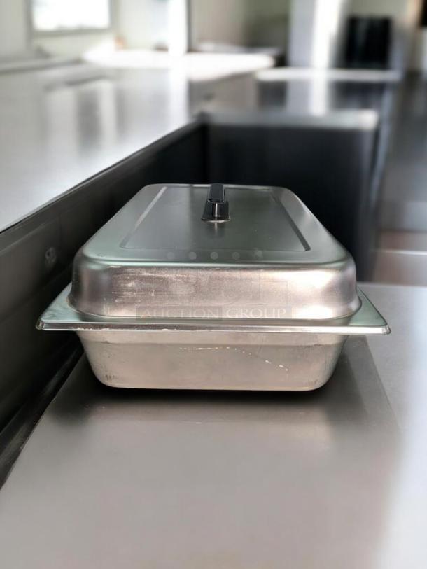 Vollrath 30042 stainless steel steam table pan cover, full-size, excellent condition, tested and clean.