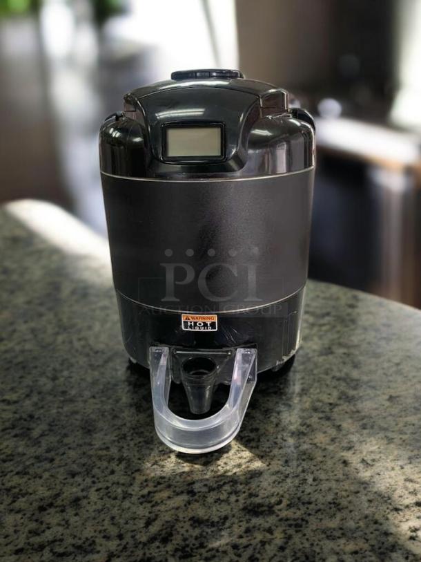 BUNN ThermoFresh Server 1.5 Gallon, PN 42700.0001, black, excellent condition, tested and working, "Hot Liquid" warning label.