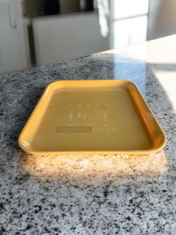 Cambro Camtray 1520 rectangular cafeteria tray in tan, excellent condition, clean, tested.