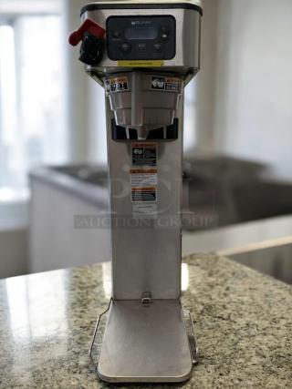 BUNN Dual BrewWISE DBC Commercial Coffee Brewer, stainless steel, excellent condition, tested working, visible control panel.