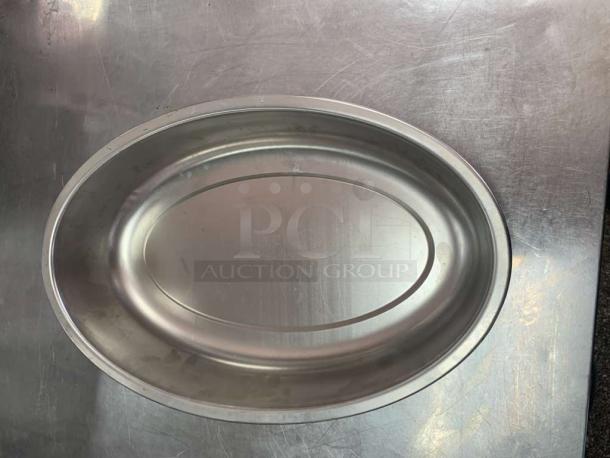 Universal Commercial Kitchenware full-size stainless steel dome steam table lid in excellent condition.